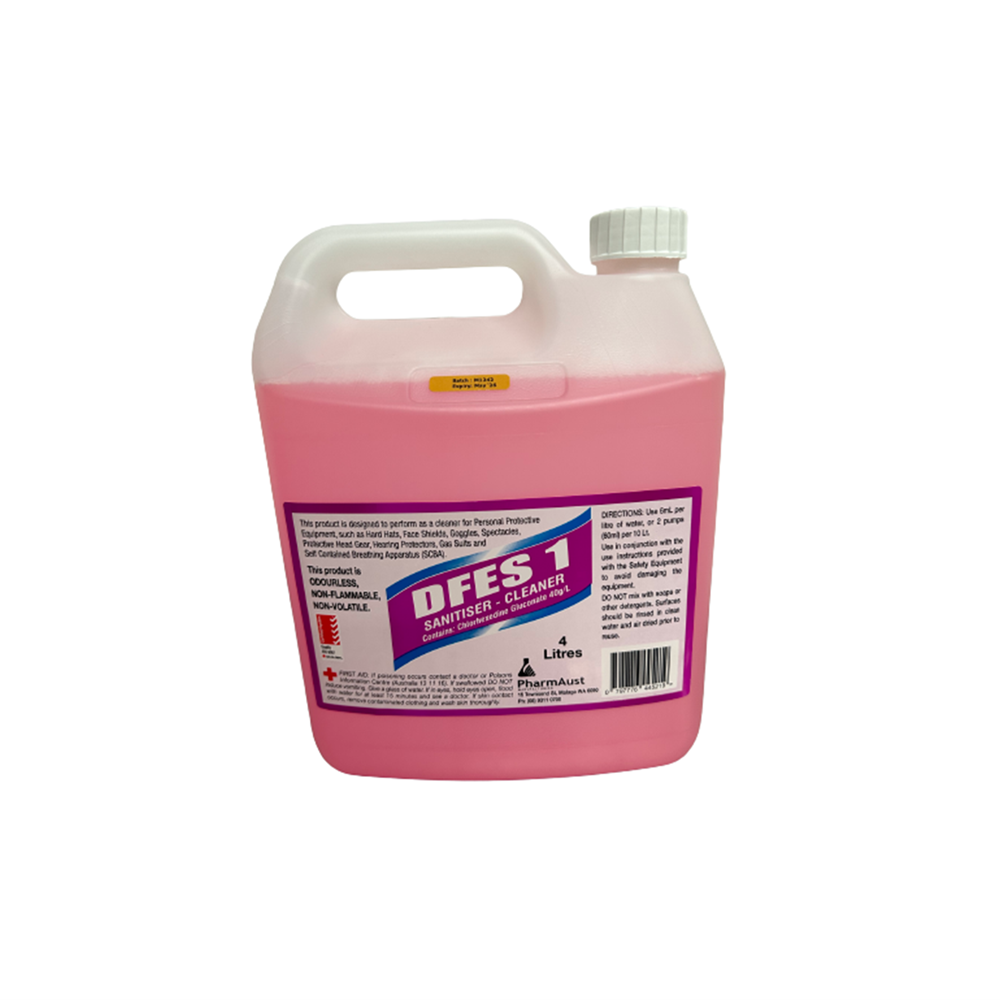 DFES 1 Sanitiser Cleaner 4lt Cleaning Products Fire Rescue Safety Australia Fire Rescue