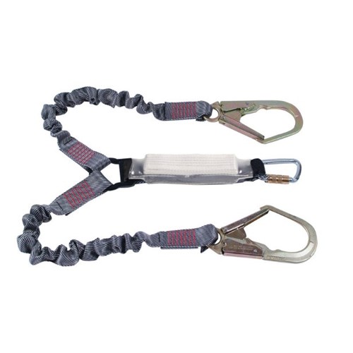 Twin Tail Elasticated Absorber Lanyard