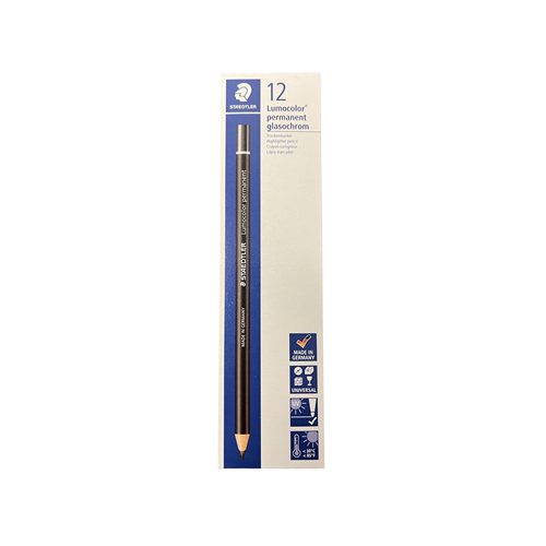 Chinagraph Pencil - Black - 12 Pack