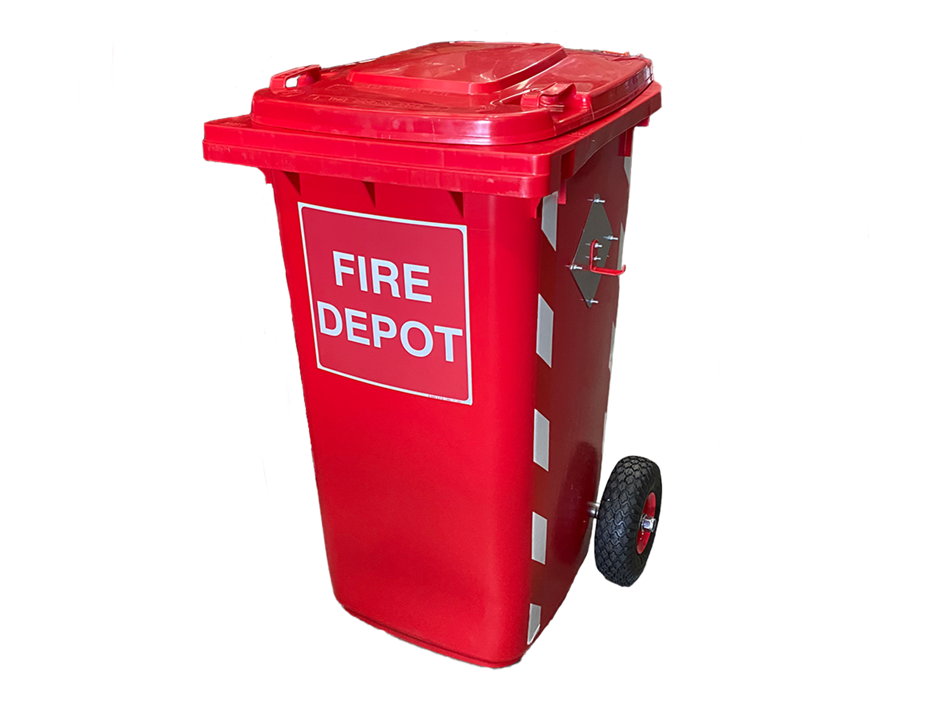 FRSA Fire Depot Bin with Heavy Duty Wheel Kit & Contents Fire