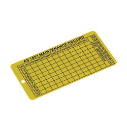 Fire Extinguisher Maintenance Date tag