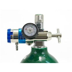 O-Two Therapy Flow 0-25L/min Barbed Outlet All Brass Pin-Indexed Yoke