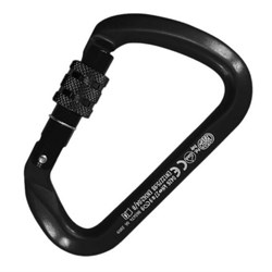Big D Screw Gate Karabiner Black